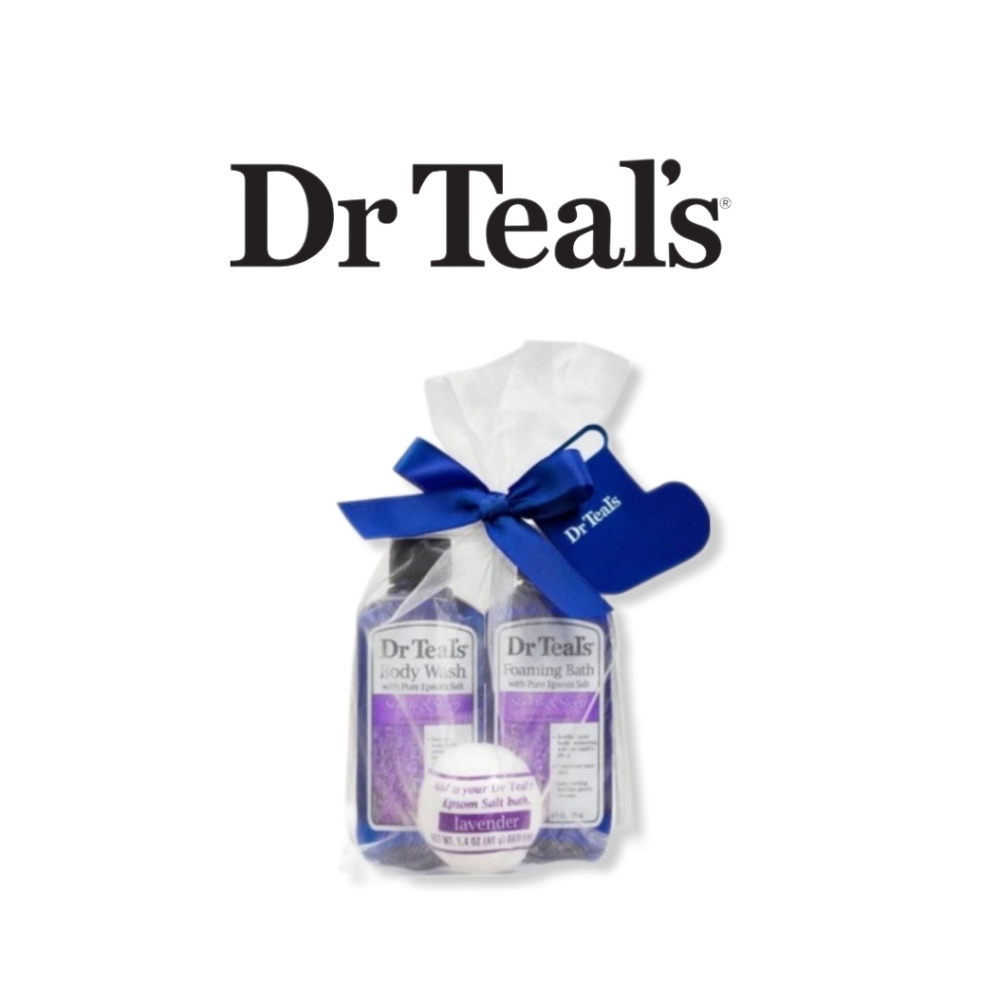Dr. Teal's Foaming lavendar bath w/ Epsom salt Dr Teal's Mini Lavender Bath Set